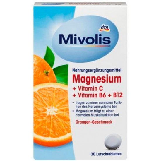 Витаминный комплекс Mivolis Magnesium + Vitamin C + Vitamin B6 + B12 30шт 