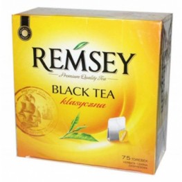 Чай черный классический REMSEY Earl Grey black tea 75 пакетиков 